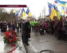Митинг ко Дню соборности в Крыму (видео)