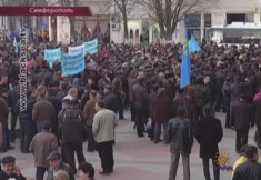 В Международный день прав человека крымчане вышли на митинг