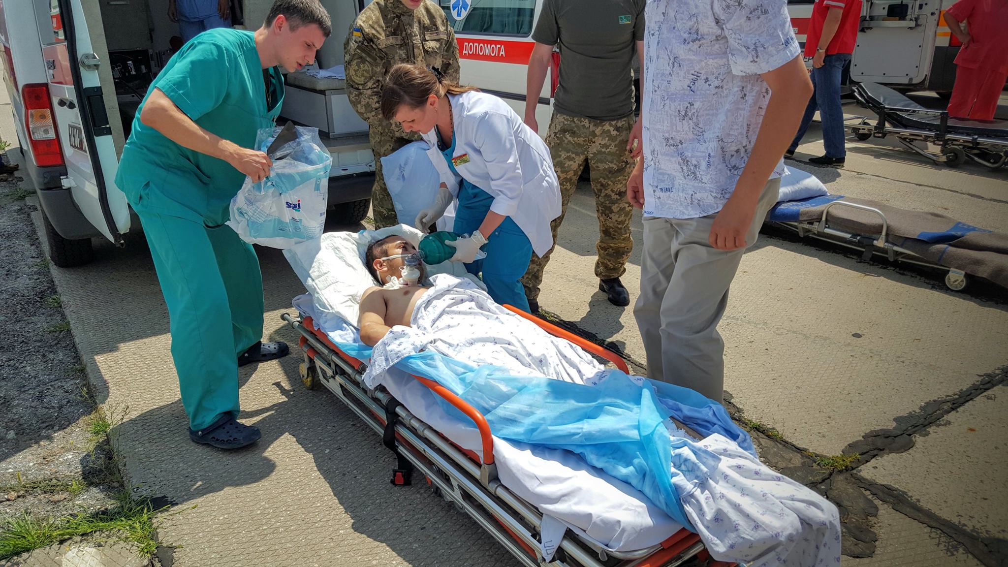 В Одессу  из зоны АТО доставили 15 раненых