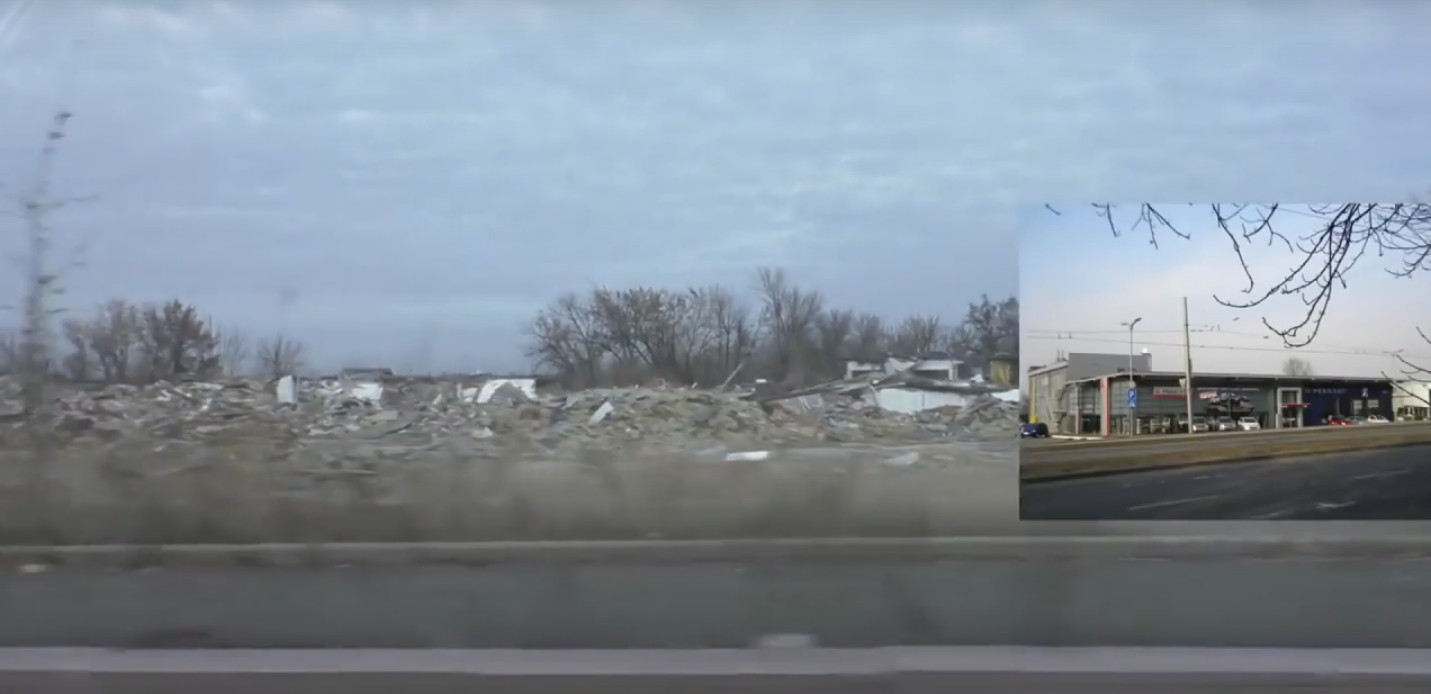 Блогер опубликовал видео разрушенного Донецка