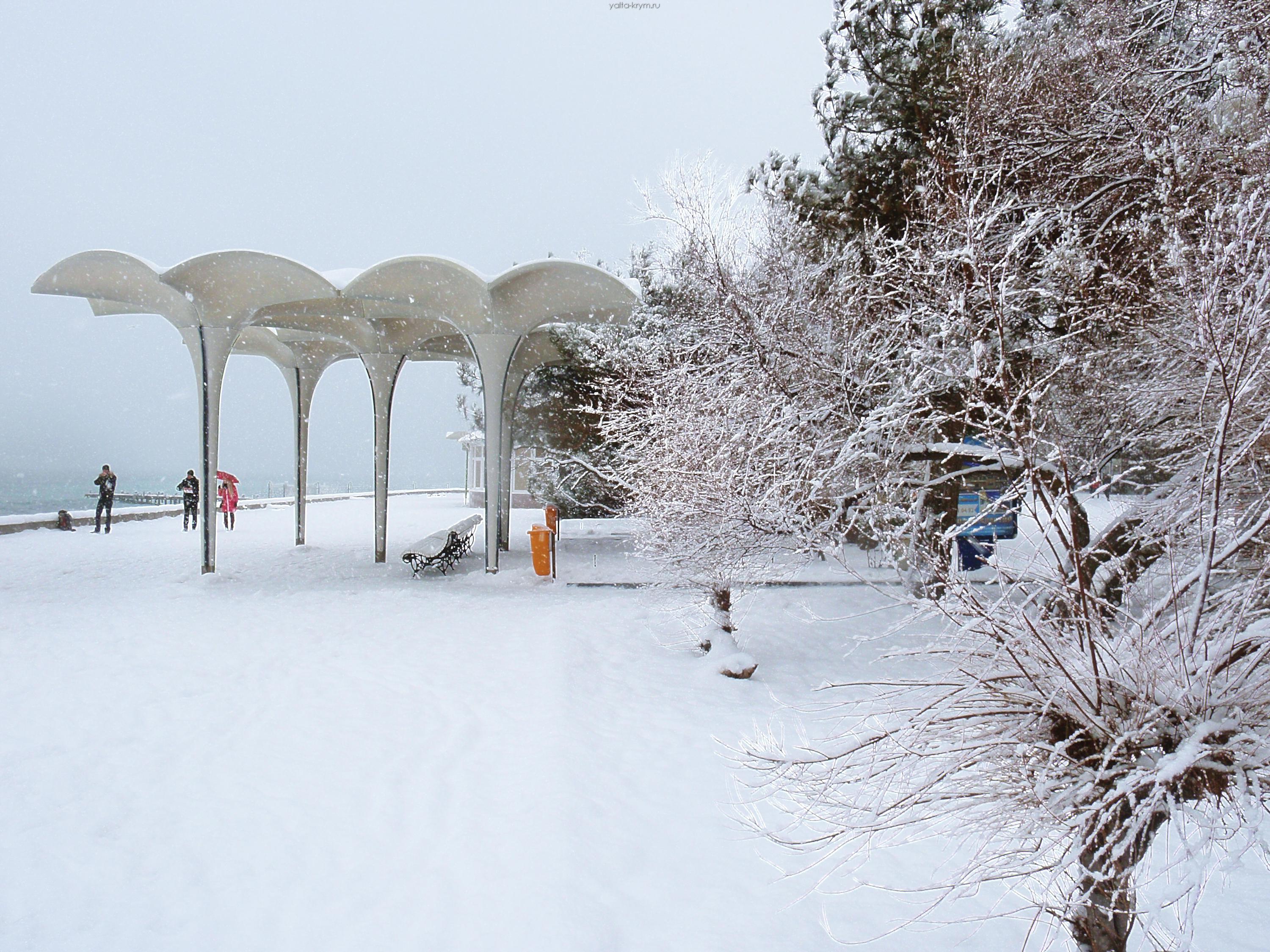 В Ялте признали неготовность муниципальных служб к снегопадам