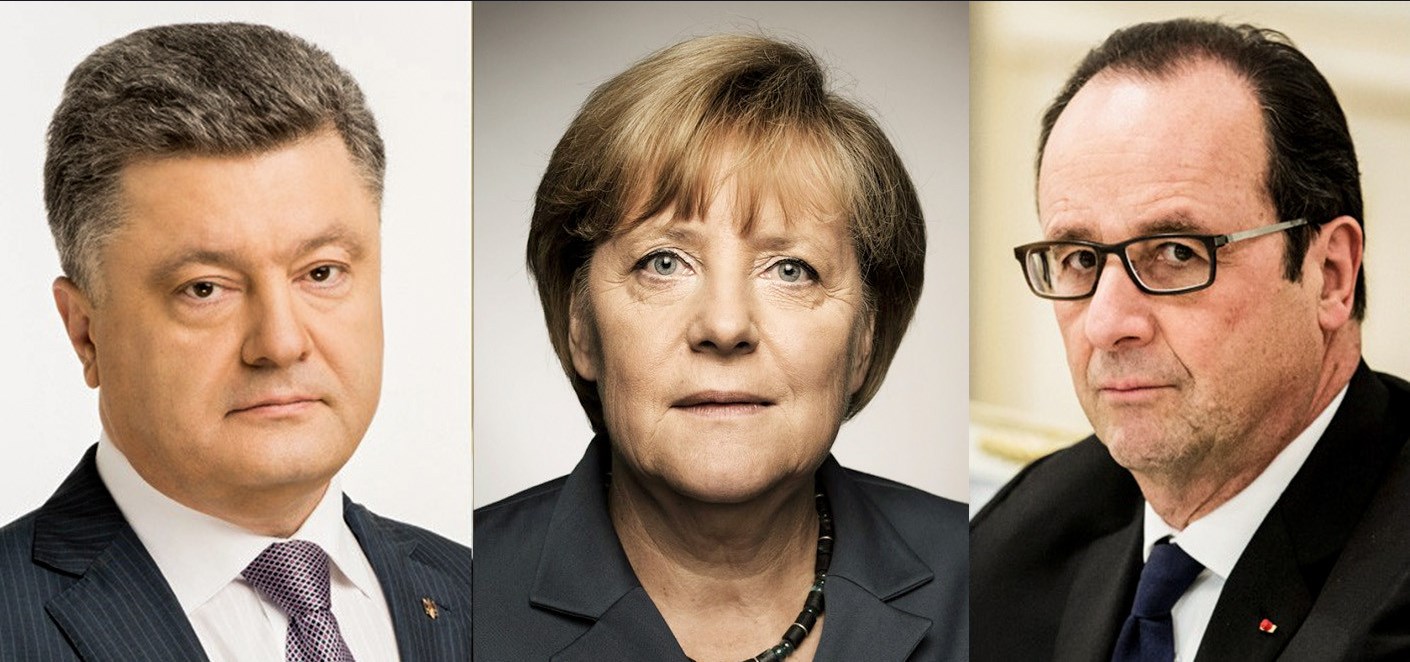Порошенко пожаловался Меркель и Олланду на российские обстрелы