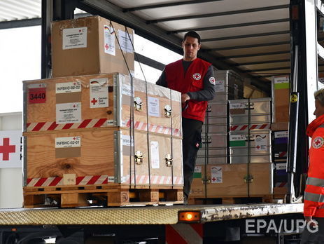 140 тонн гуманитарной помощи Красный Крест отправил в ОРДЛО