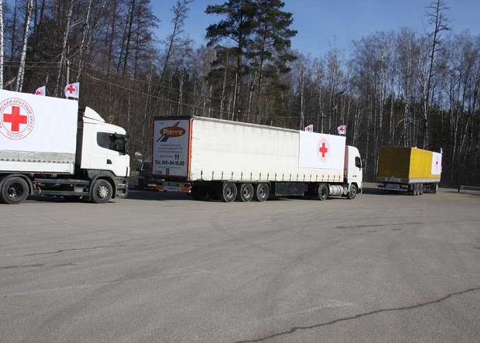 Красный Крест отправил на Донбасс 150 тонн гуманитарной помощи