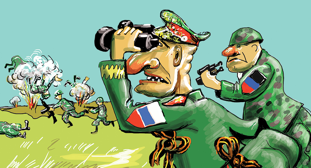 Орудует ордловская орда: карикатуры на боевиков