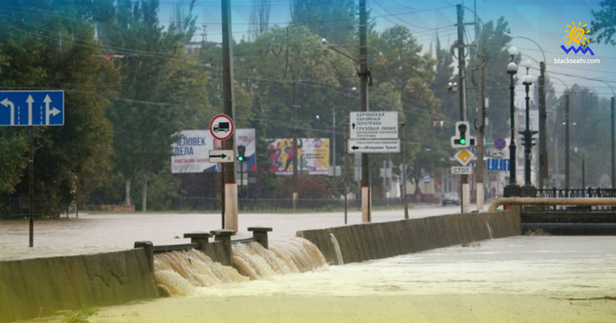 В окупованому Криму знову зливи, затопило Керч