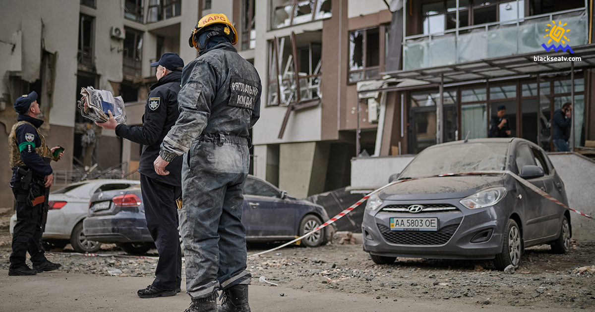 Наслідки обстрілу Києва окупантами 28 квітня. Фото